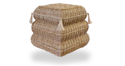 Wicker Folly Stool