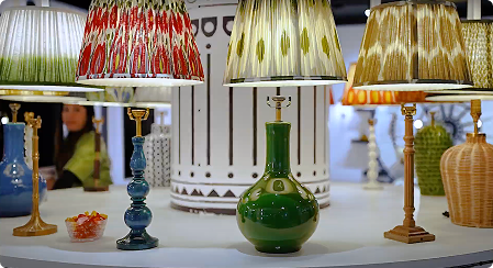 Selection of lamps on a table - Video Still Shot