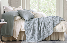 Stella Faux Silk Double Box Stitch Quilt Set